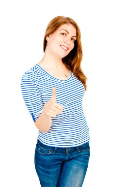 güzel kız her şeyi süper olduğunu gösterir.