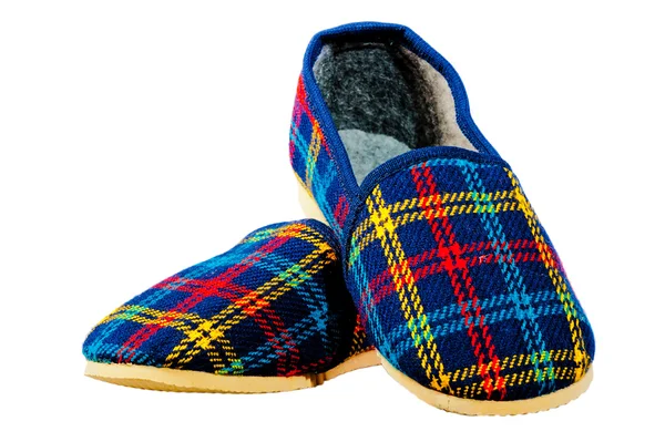 Children's home warme slippers voor winter — Stockfoto