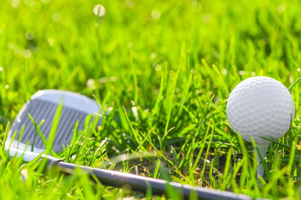 Manhã de tiro adereços para golfe — Fotografia de Stock