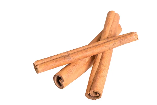 Dried cinnamon sticks on white background — Stock Photo, Image