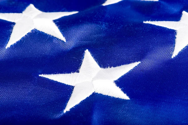 ABD bayrağı ile yıldız makro bir parçası — Stok fotoğraf