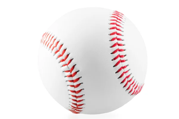 Neuer Ball für das Baseball-Spiel auf weißem Hintergrund — Stockfoto