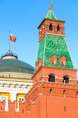 Moskova Kremlin Cumhurbaşkanlığı bayrağının views