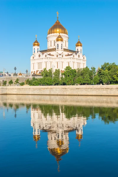 Christ the Saviour reflected in the water of the river — Stock Photo, Image