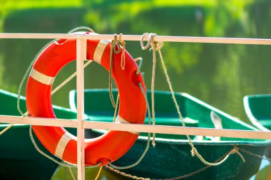 Lifebuoy yakın göl Park
