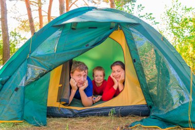 Camp hafta sonları mutlu bir aile 