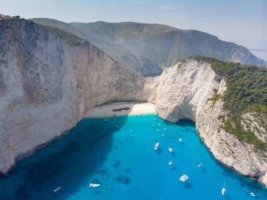 Navagio Plajı - Gemi enkazı Plajı, Zakynthos Adası, Yunanistan