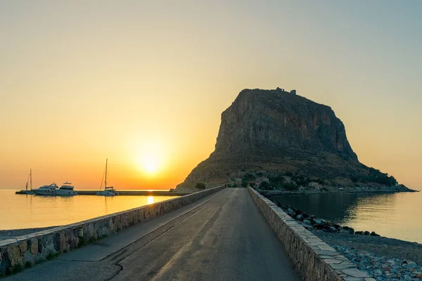 Monemvasia Old Town Sunrise Greece — Stock Photo, Image