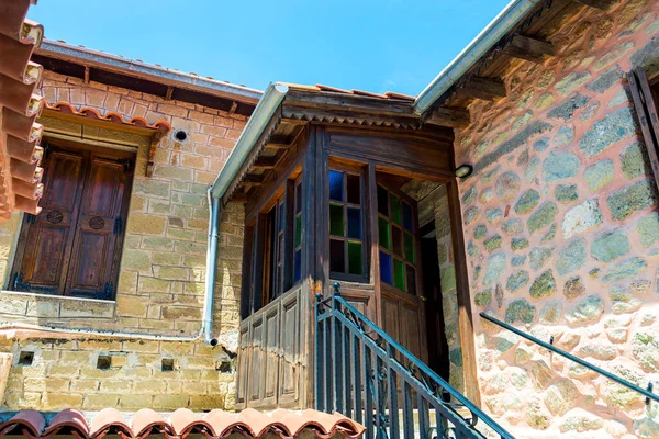 Cortile Monastero Meteora Tessaglia Grecia — Foto Stock