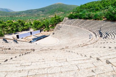 Antik epidaurus tiyatro, peloponnese, Yunanistan