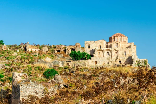 Beautiful Stone Orthodox Church Old Town Monemvasia Greece — Φωτογραφία Αρχείου