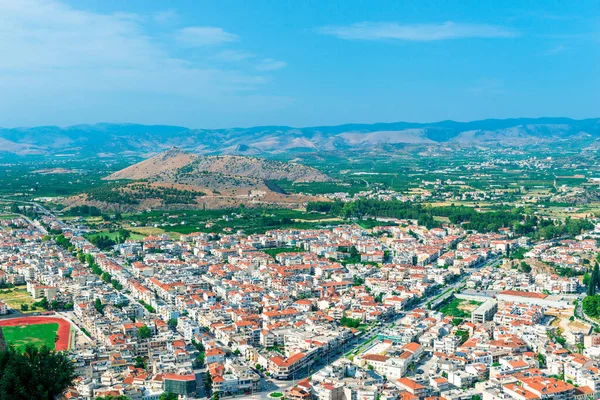 Landskap Nafplion Staden Argolis Grekland Drone Visa — Stockfoto