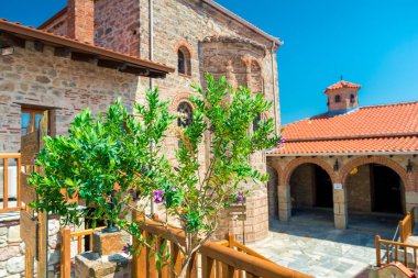 Avlu, Meteora Manastırı, Teselya, Yunanistan
