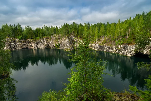 Cañón Mármol Reserva Natural Ruskeala República Karelia Norte Rusia —  Fotos de Stock