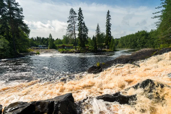 Ruskeala Falls Nádherný Přírodní Park Severním Rusku Karelijská Republika Nedaleko — Stock fotografie
