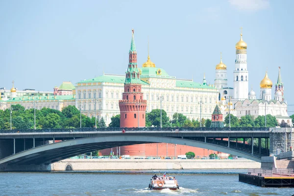 View Kremlin Summer Day Moscow Russia — Stockfoto