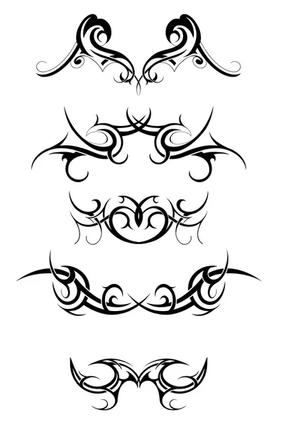 Tribal tatuaje conjunto — Vector de stock