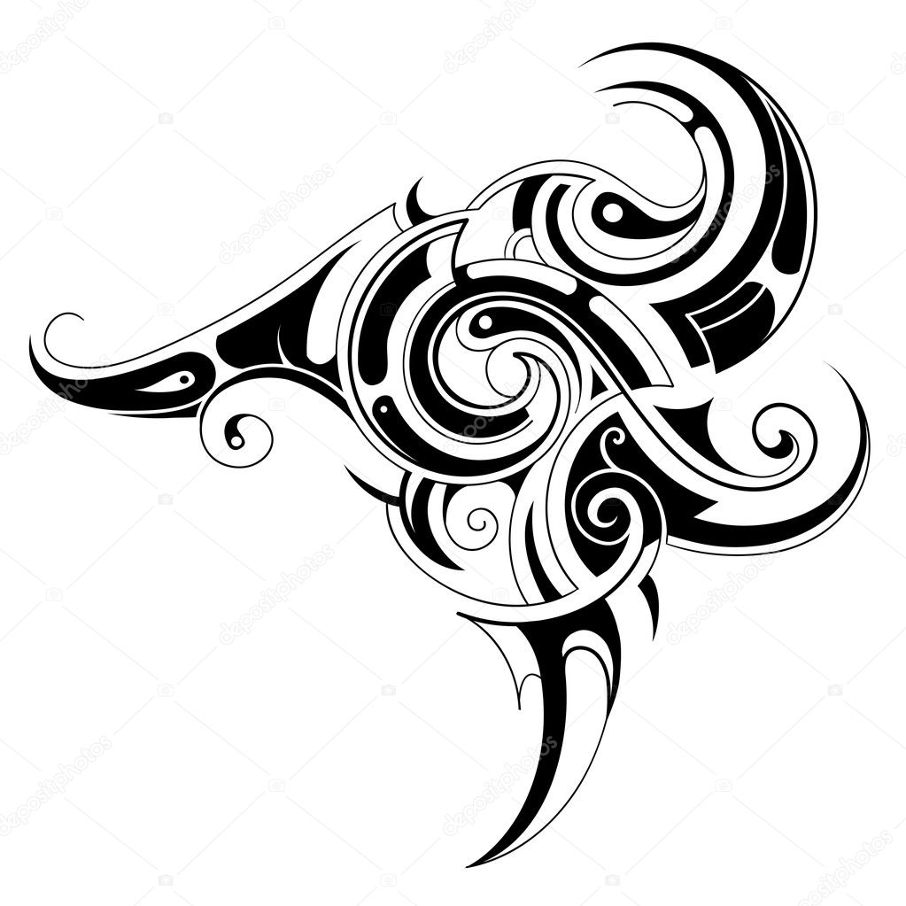 Tribal art tattoo Stock Vector Image by ©akv_lv #18406083