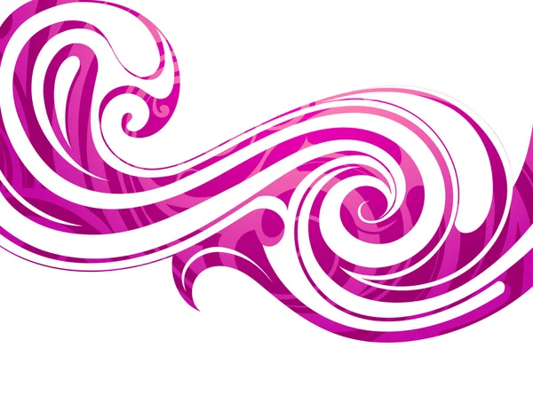 Liquid wave pink — Stock Vector