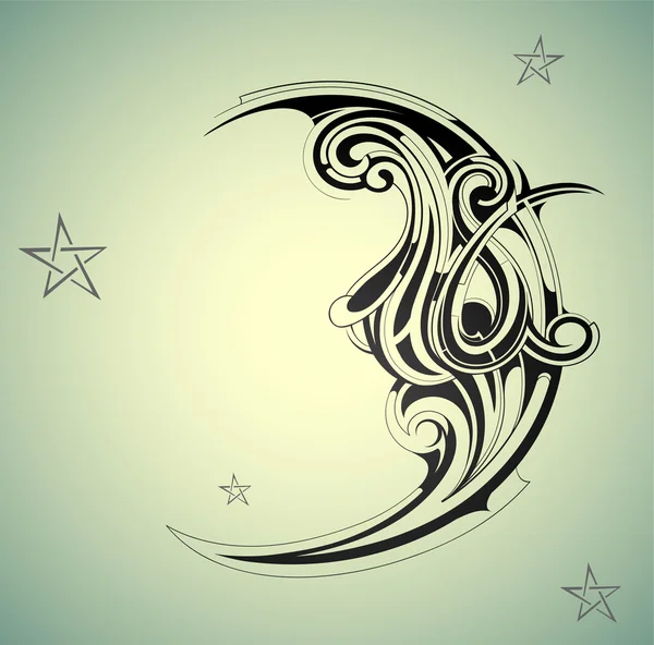 14200 Moon Tattoos Illustrations RoyaltyFree Vector Graphics  Clip Art   iStock