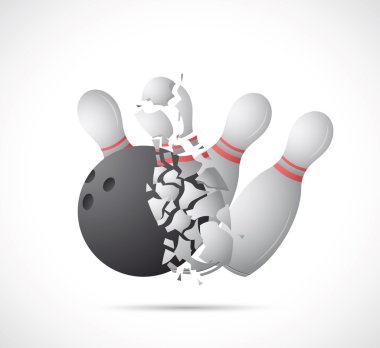 Bowling game cartoon vector Bowling game cartoon vector
