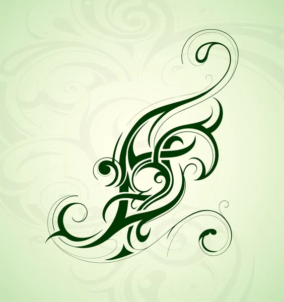 Ornamento de diseño floral — Vector de stock