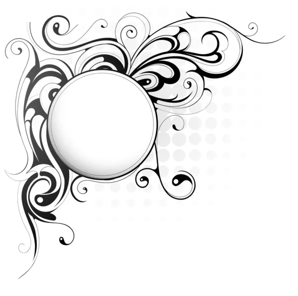 eski moda vektörel tasarım swirls ile