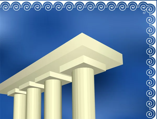 Greek ancient architecture — Stock Vector