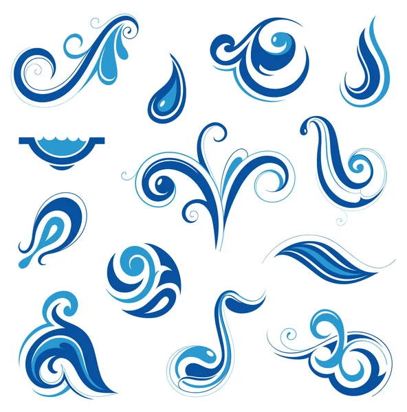 Ornamento dell'acqua — Vettoriale Stock