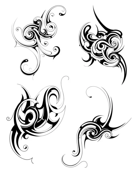 Tribal art set — Stock Vector