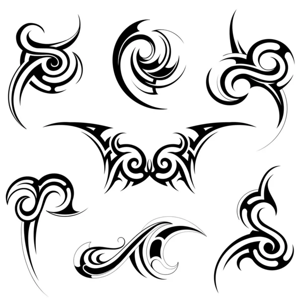 Conjunto de arte tribal — Vector de stock