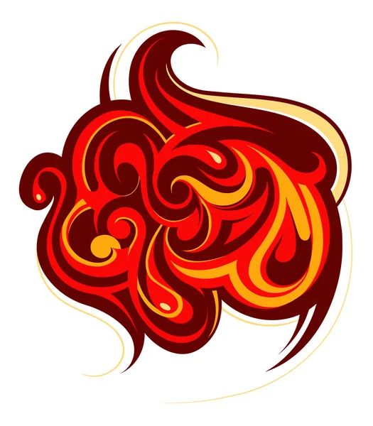 Remolinos de fuego — Vector de stock