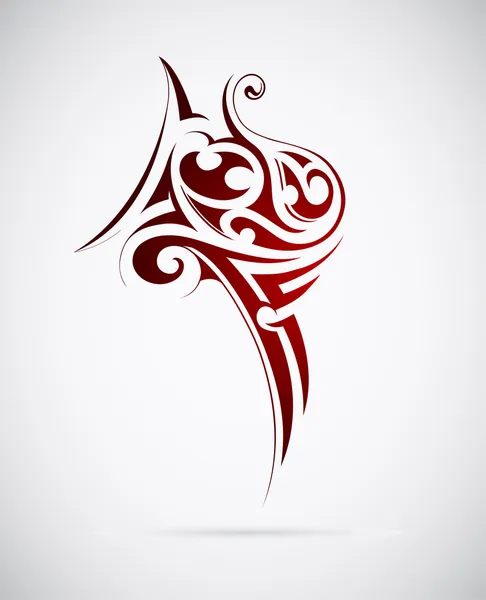 Maori tribal tattoo — Stock Vector