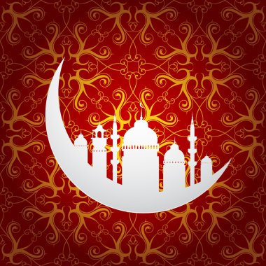 Ramazan kutsal ay sembolü ay ve Camii