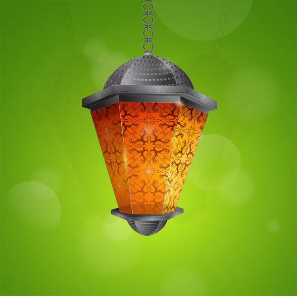 Традиционный рамаданский фонарь — стоковый вектор