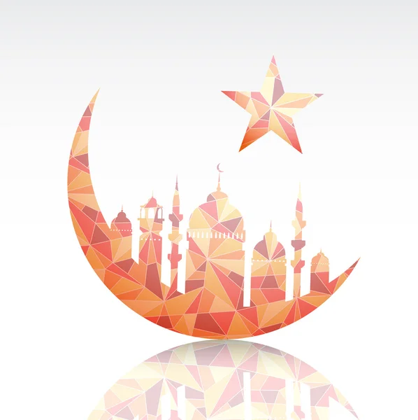 Ramadan greeting card template — Stock Vector