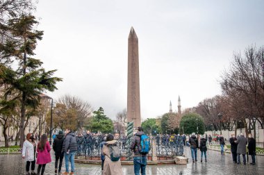 İSTANBUL, Tyrkey. 7 Ocak 2022 Sultanahmet Meydanı Panoramik Görünümü