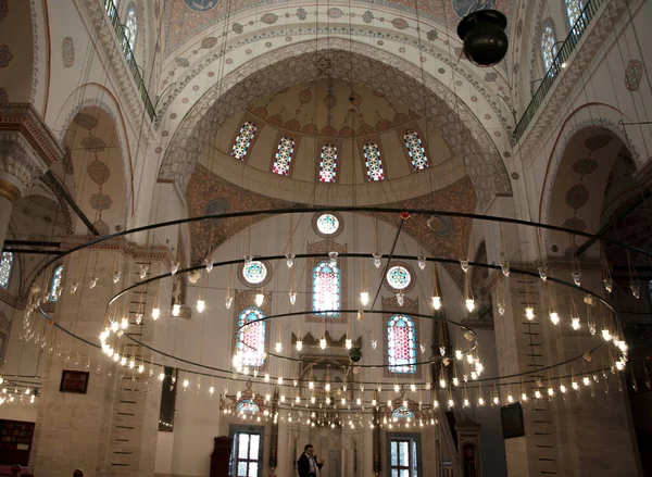 Istanbul Tyrkey Januar 2022 Süleymaniye Moschee Innen Innen Außen Innen — Stockfoto