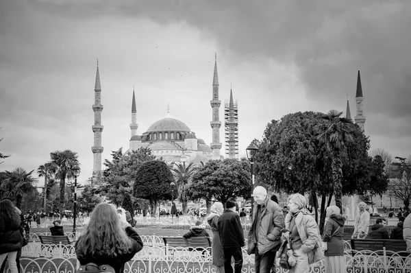 Istanbul Tyrkey Januar 2022 Blaue Moschee Blick — Stockfoto