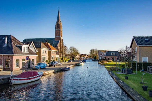 Noordwijk Binnen Países Bajos Febrero 2022 Hermosa Vista Canela Terraplén — Foto de Stock