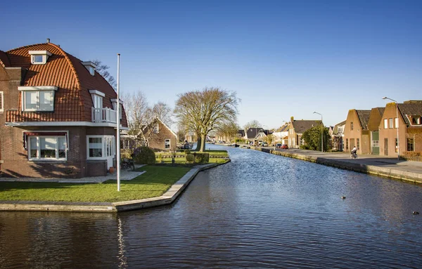Noordwijk Binnen Países Bajos Febrero 2022 Hermosa Vista Canela Terraplén — Foto de Stock
