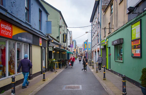 Cork Ireland April 2022 Old City Center Small Street Traditional — Stock Photo, Image