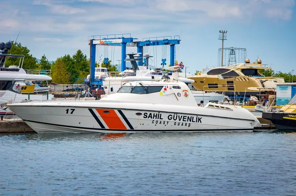 Yalova Turkey August 2021 Yacht Club Setur Marina Yachts Pier — Fotografia de Stock