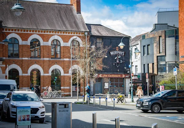 Корк Ірландія Квітня 2022 Гляньте Вулицю Пола Люди Які Ходять — стокове фото