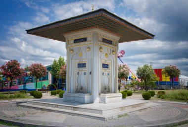 YALOVA, TURKEY. AUGUST 08, 2021. Water source in traditional turkish style Daytime