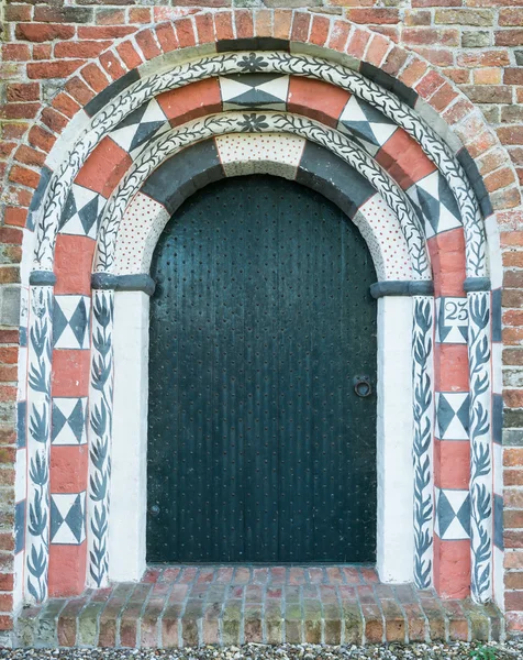 Великі двері церква Zeerijp — стокове фото
