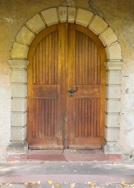 Porta de madeira — Fotografia de Stock