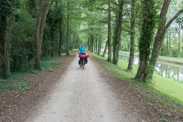 Cyclist in France — Stock Photo, Image