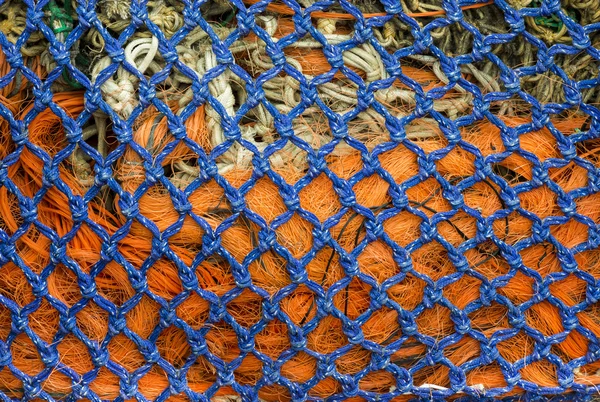 Blue and orange net — Stock Photo, Image