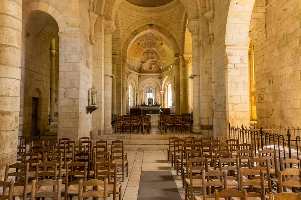 Gargilesse Dampierre Francia Junio 2022 Interior Notre Dame Pequeño Pueblo —  Fotos de Stock